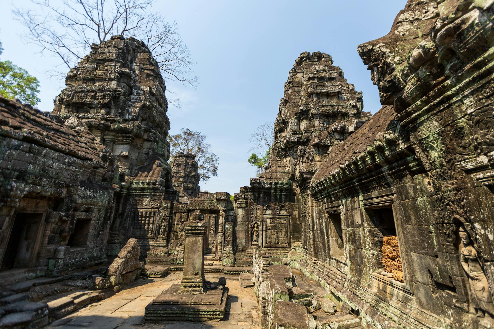Marvel at the enigmatic stone faces of Bayon Temple