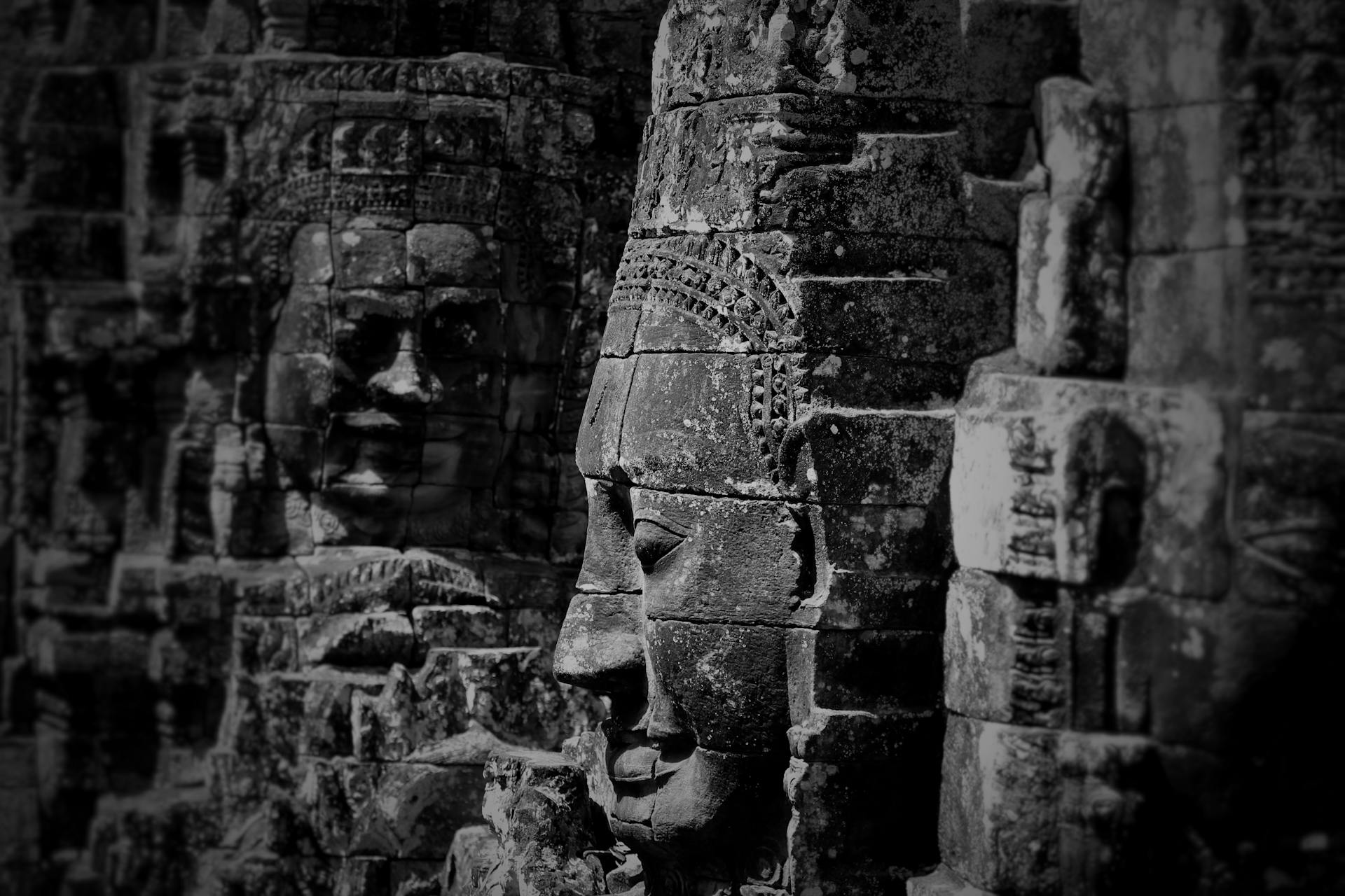 Marvel at the enigmatic stone faces of Bayon