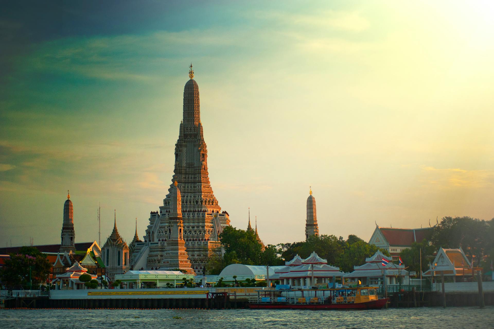 Immerse in the spiritual glow of the Temple of Dawn