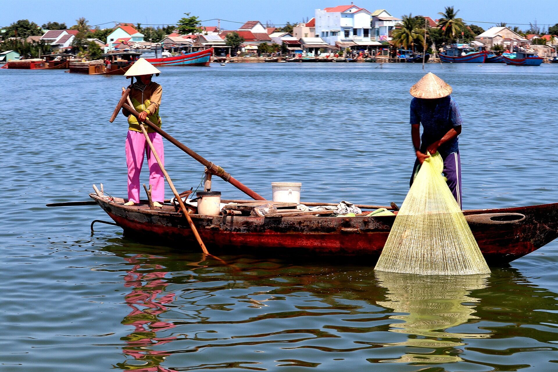 Can Tho Fishing Boat on Mekong