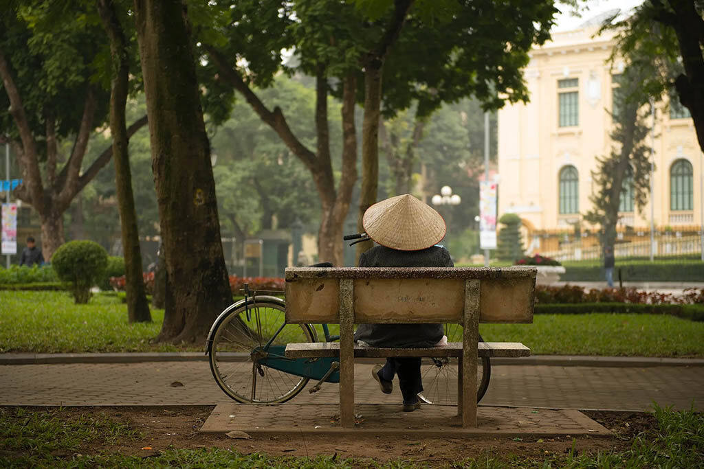 Hanoi Old Quarter bustling str