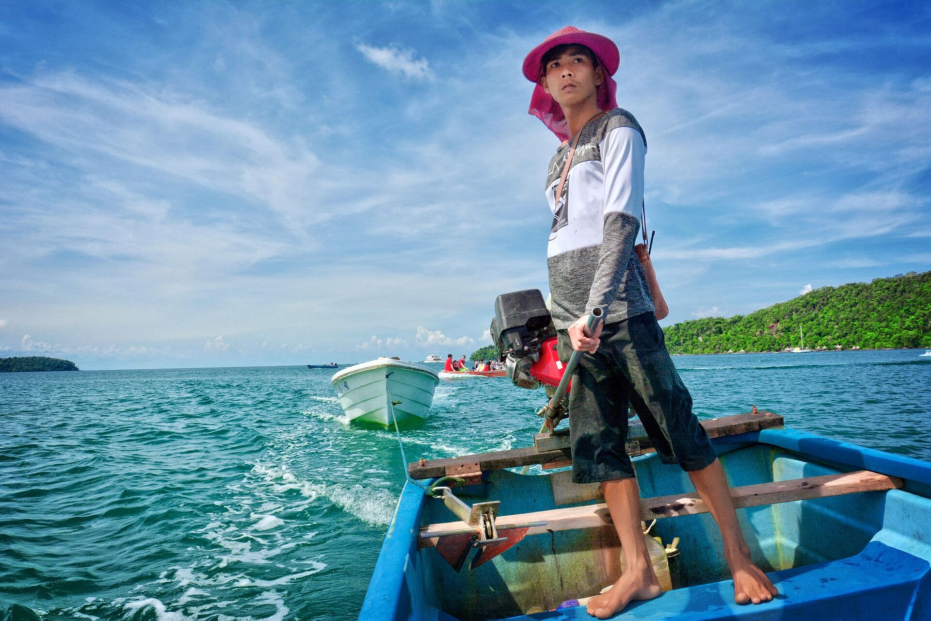 Koh Rong Boat and Ocean