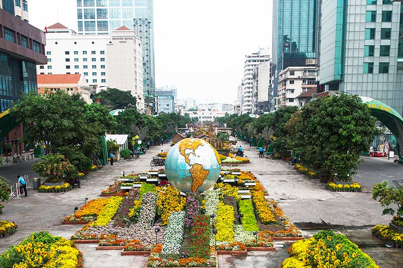 Saigon Nguyen Hue Walking Stre