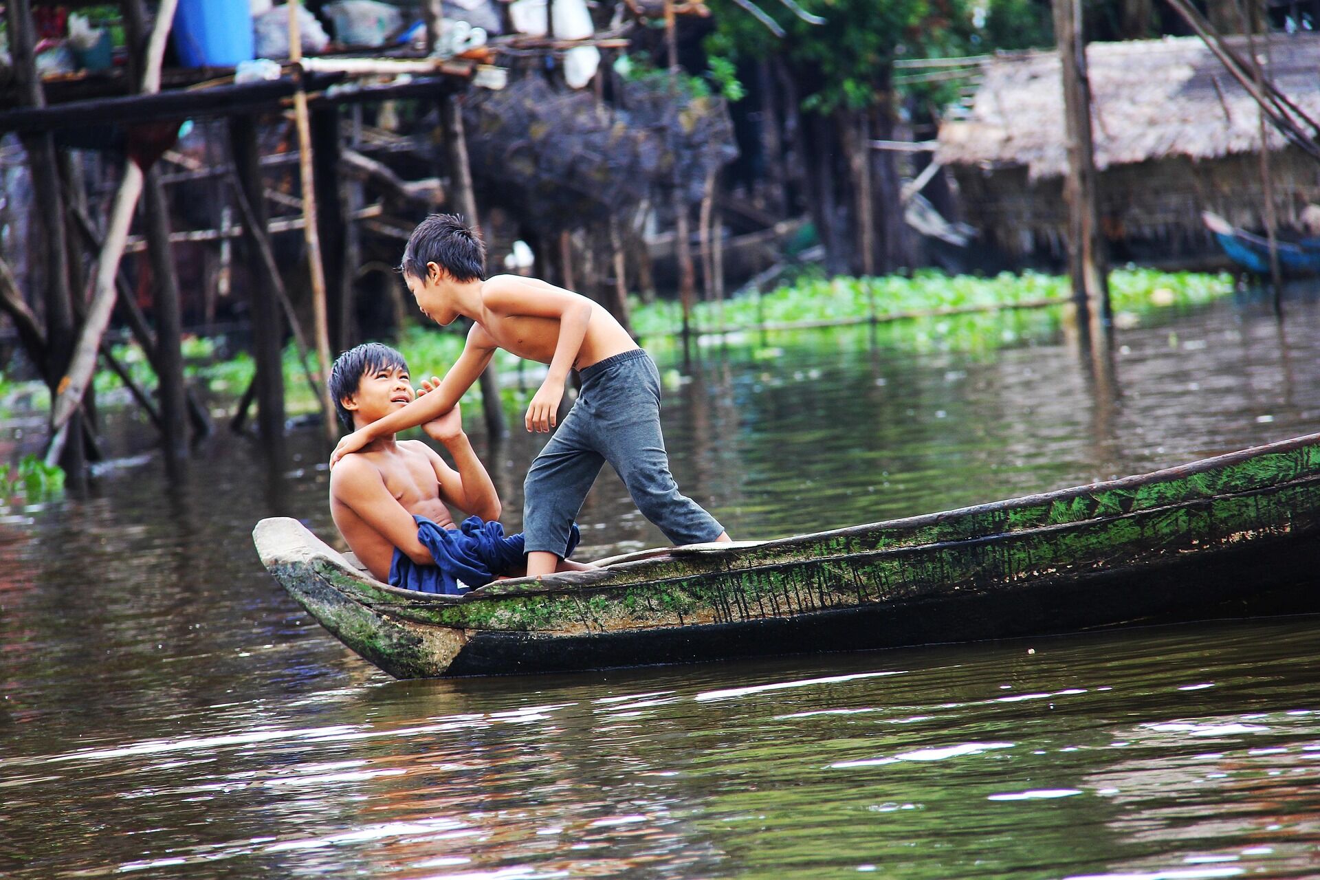 Experience life on the water in a Tonle Sap floating village