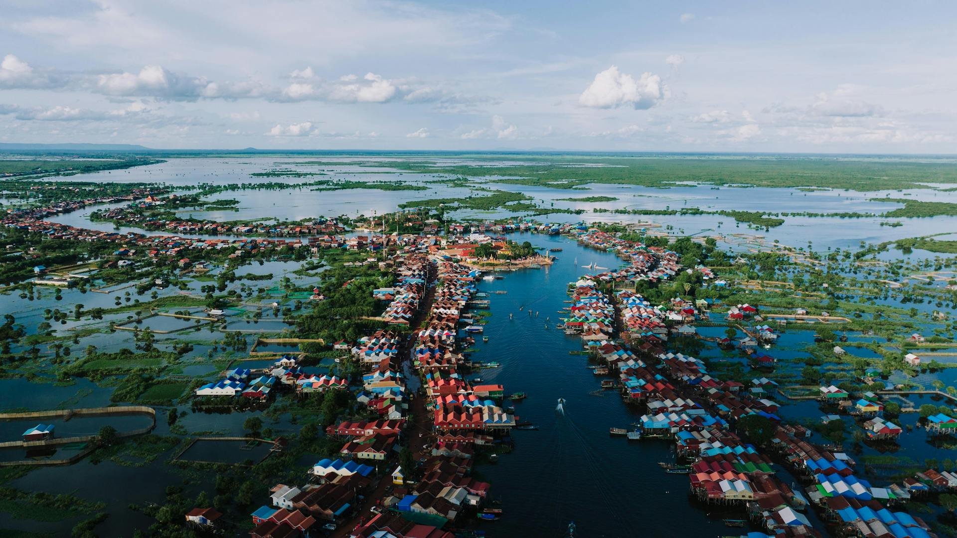 Experience life on the water in a traditional floating village