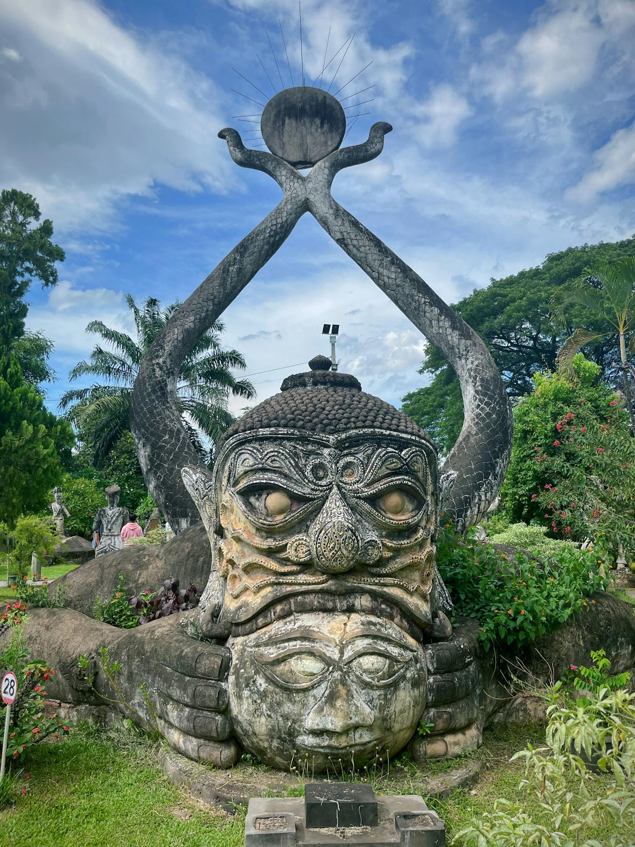 Start your journey with Buddha Park’s scenic glow
