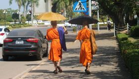 Vientiane Laos Monks