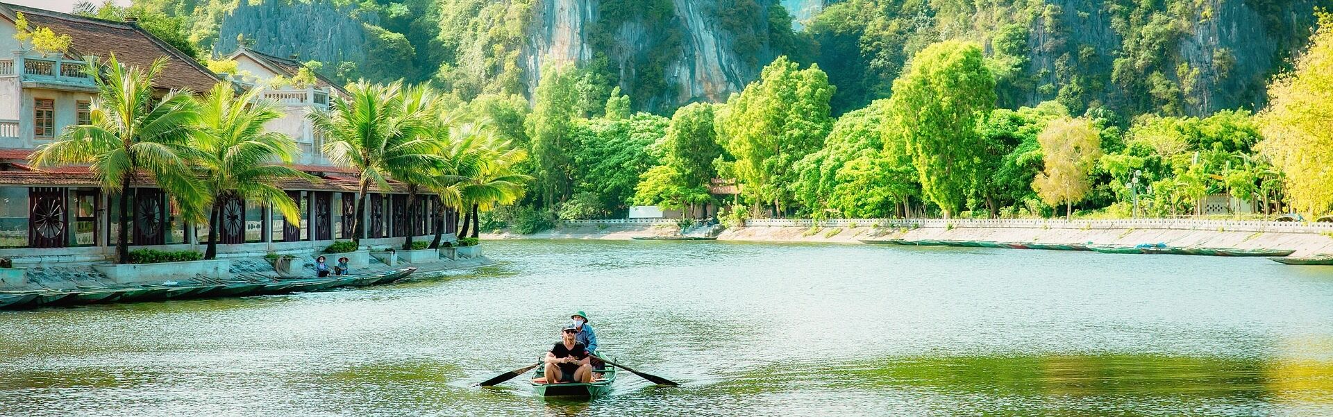 Begin exploration with Vietnam’s tranquil karst atmosphere