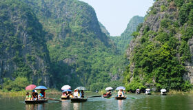 Tam Coc Grottos Rowning Boats